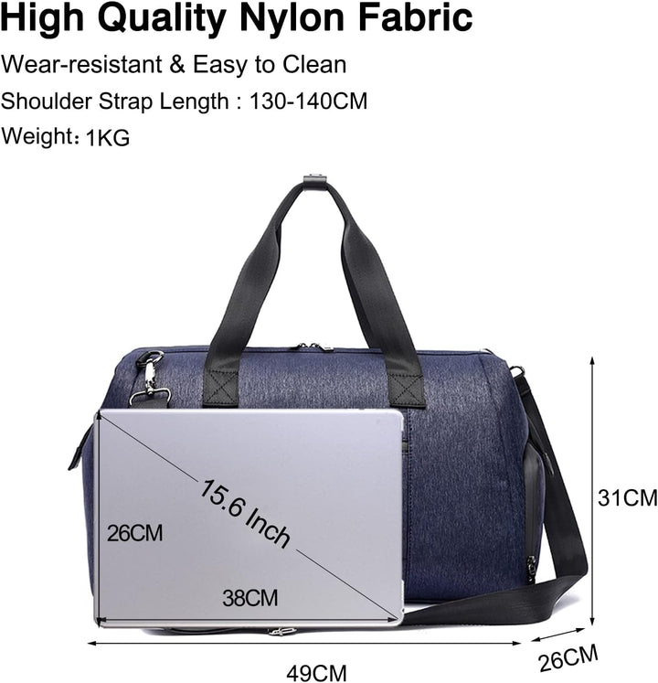 FANDARE Reisetasche Grosse Sporttasche Schultertasche Tote Handtasche Männer Weekender Tasche Klinik