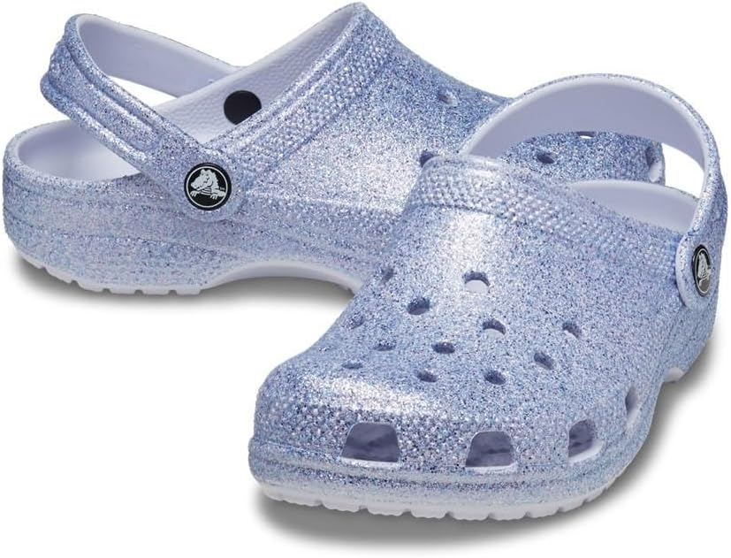 Crocs Unisex Kinder Classic Glitter Clog K 4 Toddler Mattierter Glitzer, 4 Toddler Mattierter Glitze
