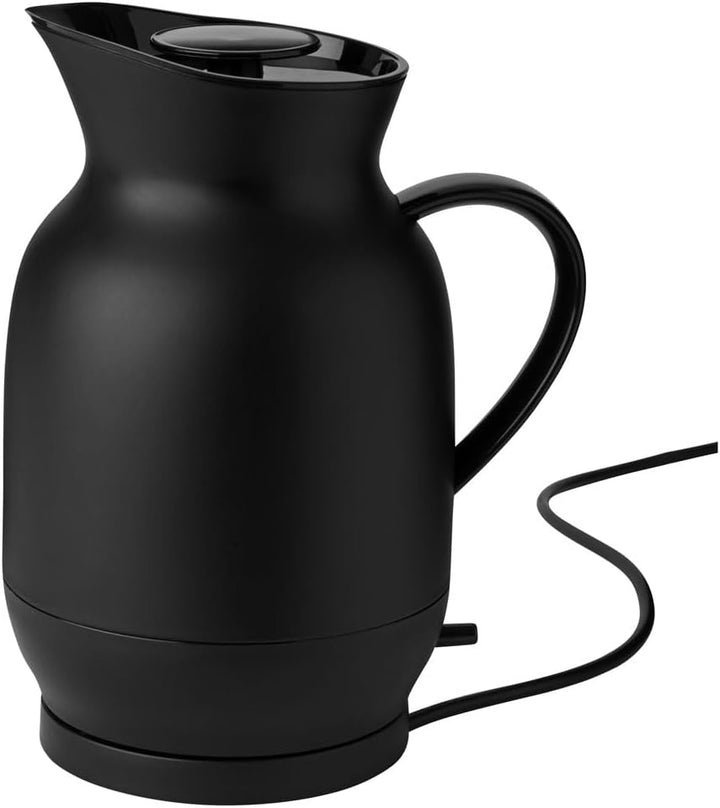 Stelton - Amphora Wasserkocher 1,2 L, Soft Black Schwarz, Schwarz