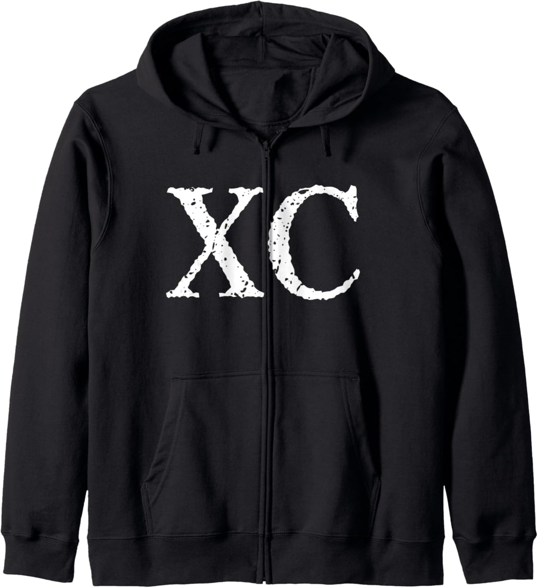 Römische Ziffer 90 XC Kapuzenjacke