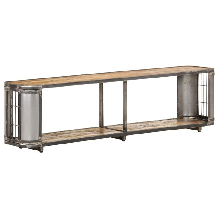 vidaXL Mangoholz Massiv TV Schrank Industrie-Stil Lowboard Fernsehschrank Fernsehtisch Sideboard HiF