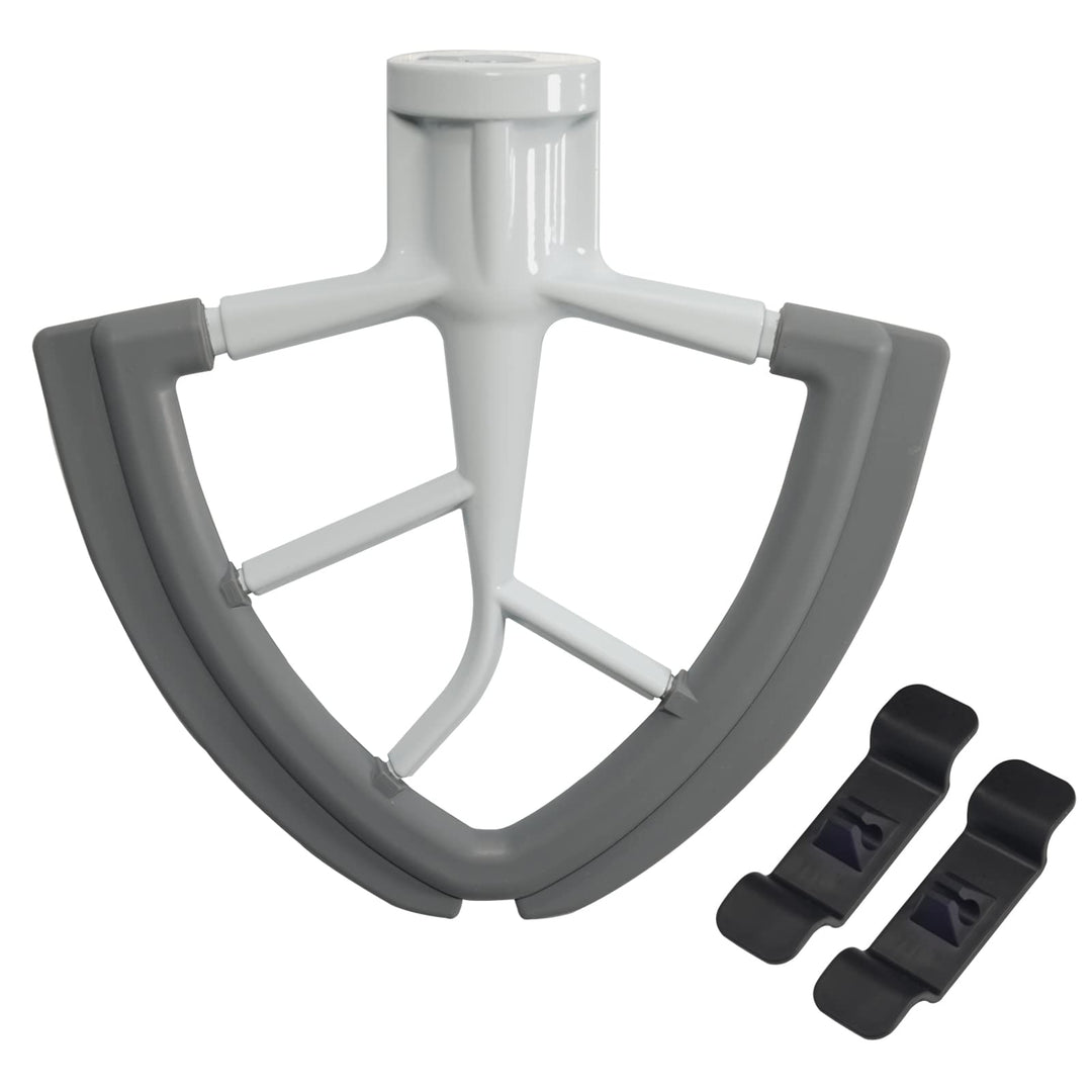 Flex Edge Schlägel für KitchenAid 4,5–5 Quart Kippkopf-Standmixer, Flachrührer Zubehör Mit Beide Kan