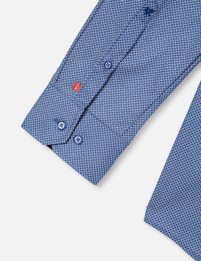 pure h. tico Herren Klassisches Hemd XS Druck Dunkelblau, XS Druck Dunkelblau
