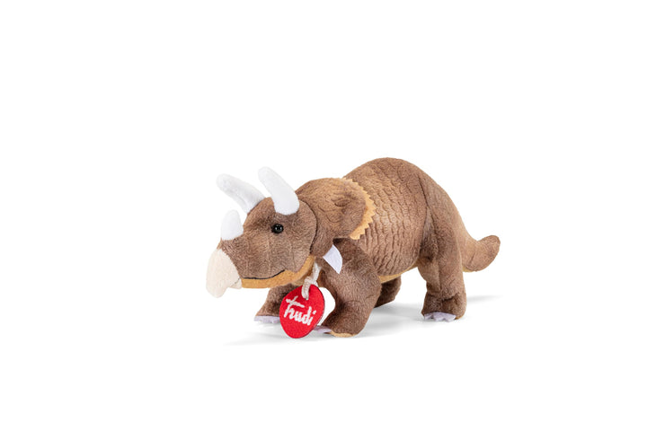 Trudi Triceratops Plüsch-Dinosaurier, Geschenk zum Geburtstag und Weihnachten | 22X10X9cm Grosse XS