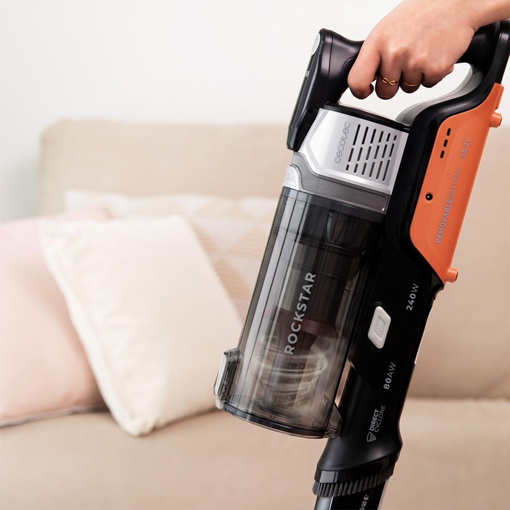 Cecotec Staubsauger Kabellos Conga Rockstar S30 Flex. Ultraleicht 2,5 kg, 80 AW, BLDC-Motor, 240 W,
