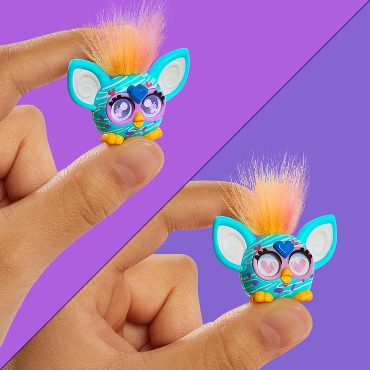 FURBY Minis Figuren 12er-Pack Serie 1, 2,5 cm grosse interaktive Plüschtiere für Mädchen und Jungen