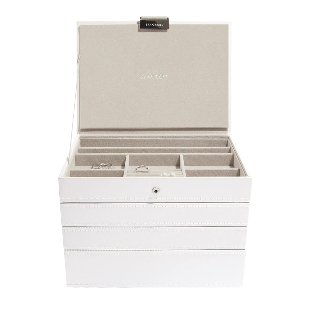 Stackers Weiss Klassisch Schmuckschatulle - 4 White, White