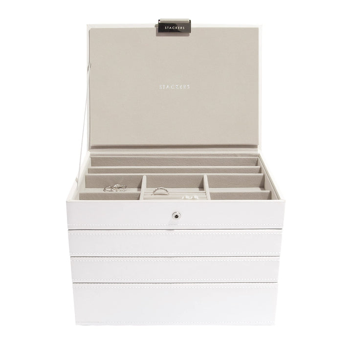 Stackers Weiss Klassisch Schmuckschatulle - 4 White, White