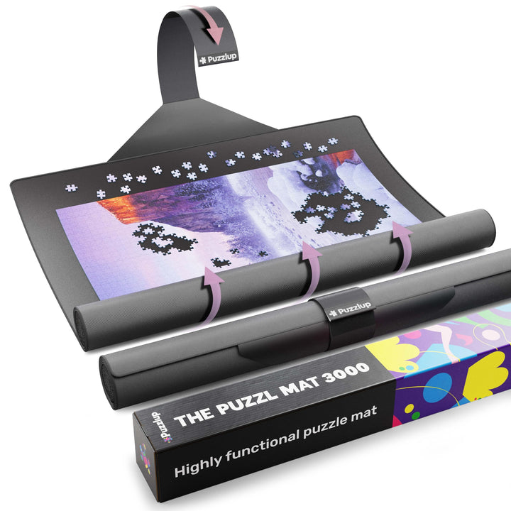 Puzzlup Puzzlematte bis 3000 Teile - 95 x 150 cm - Premium Puzzle Rolle für 500, 1000, 1500, 2000 un