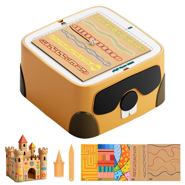 BEAVERBOT Kartonschneider Kinder, Sicheres DIY-Set mit Kartonschneider für Kinder ab 3 Jahren, Karto