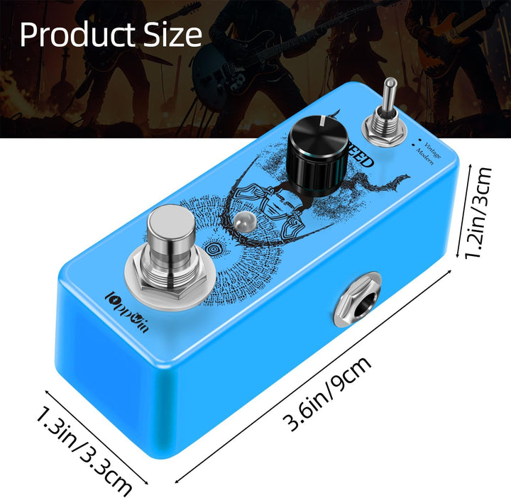 Vintage/Modern Phaser Pedal - Full Analog Klang, 70er Jahre Psychedelic Rock & E-Gitarre Effekt, Met