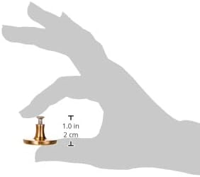 Staub 1190112 Messingknauf, mittel, schwarz, 3,0x3,0x1,8 cm Messing 3 cm, Messing 3 cm