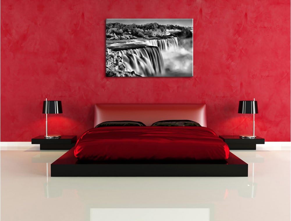 Pixxprint Majestätische Niagara Fälle als Leinwandbild/Grösse: 100x70 / Wandbild/Kunstdruck/fertig b
