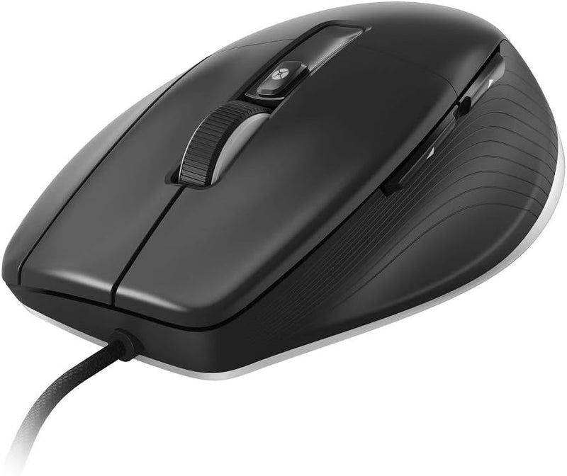3Dconnexion CadMouse Pro (Ergonomische Maus, optisch, USB, Rechtshänder), mattschwarz Pro Single