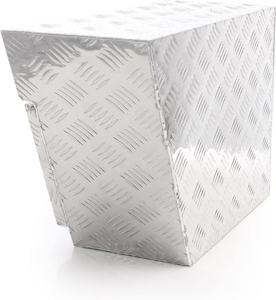 XPOtool Aluminium Unterflurbox Rechts 60x25x40cm Deichselbox bis 50 Liter Staubox mit 2 Schlüsseln