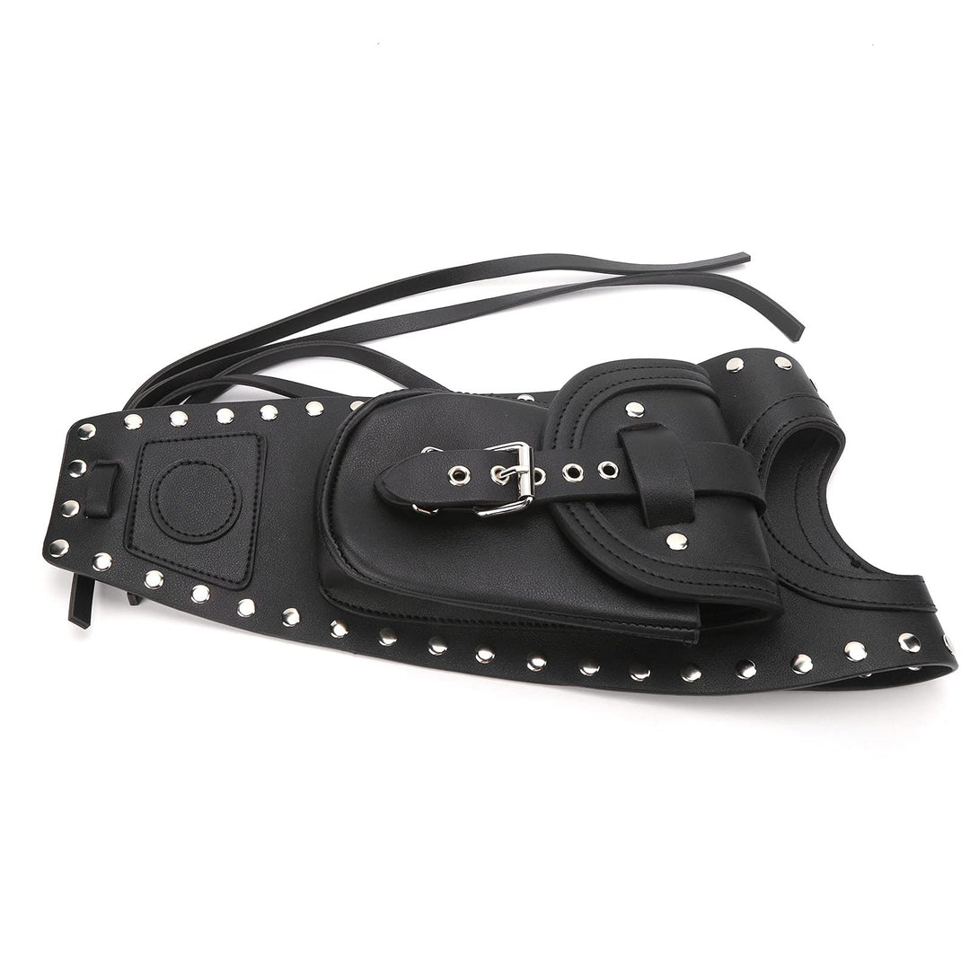 Motorrad Tanktasche Kunstleder Tanktasche Schwarz Tankpad Motorradzubehör, Gepäck und Zubehör