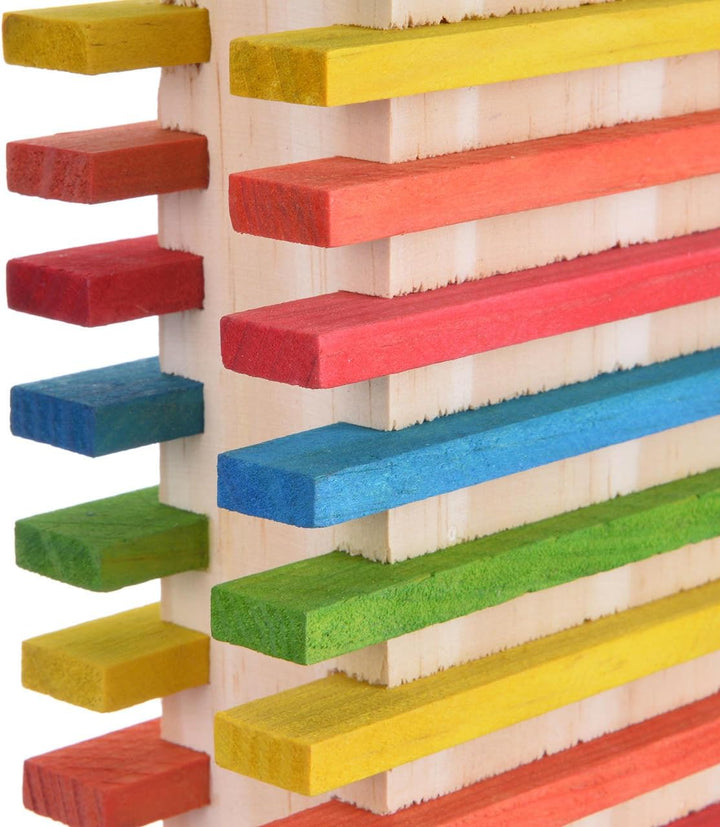 HappyBird | Papageienspielzeug aus Holz Slidy II - der Knabberspass !