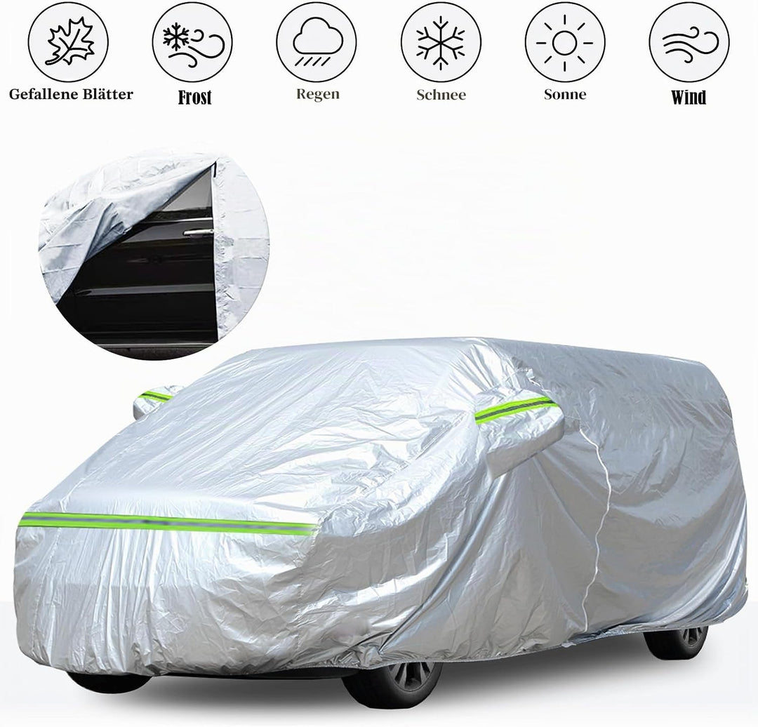 Autoabdeckung Vollgarage Ersatz für Ford Transit Custom L1H1 2012-2022, 300D Allwetter Autoabdeckung