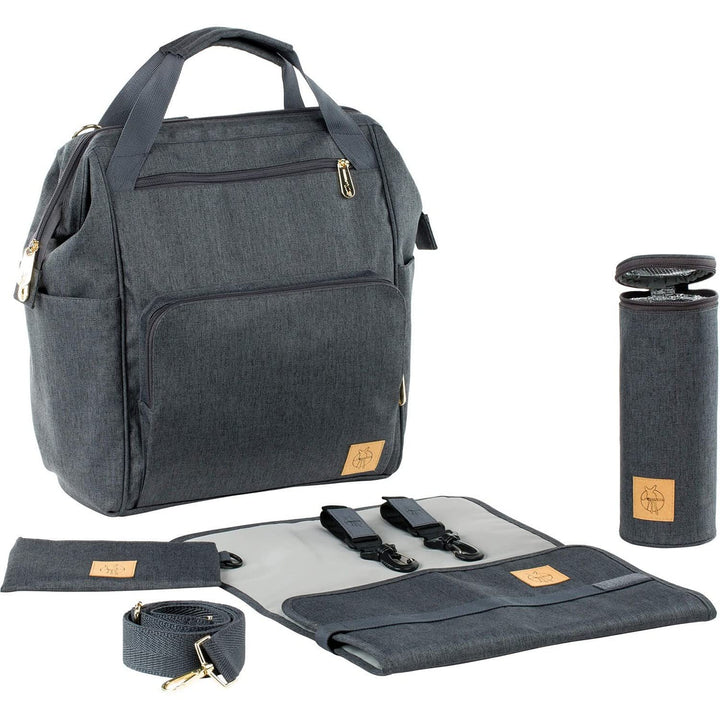 LÄSSIG Baby Wickelrucksack Wickeltasche inkl. Wickelzubehör nachhaltig produziert/Goldie Backpack, a