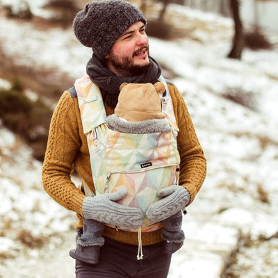 Didymos DidyKlick 4u Babytrage - Halfbuckle Tragehilfe Zephyr - für Babys und Kleinkinder von 3,5kg