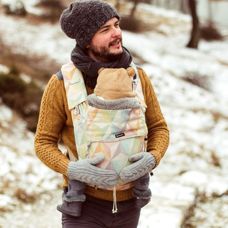 Didymos DidyKlick 4u Babytrage - Halfbuckle Tragehilfe Zephyr - für Babys und Kleinkinder von 3,5kg