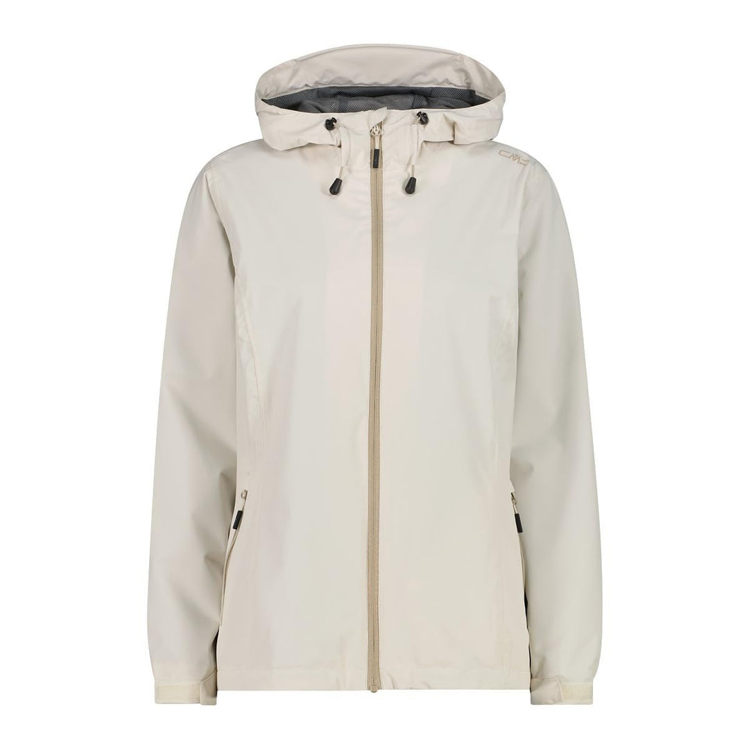 CMP Damen Regenjacke Woman Rain Jacket Fix Hood 36 A238 Vanille, 36 A238 Vanille