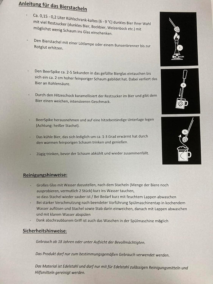 STAR Bierstachel BeerSpike Spülmaschinenfest | Geschenke für Männer