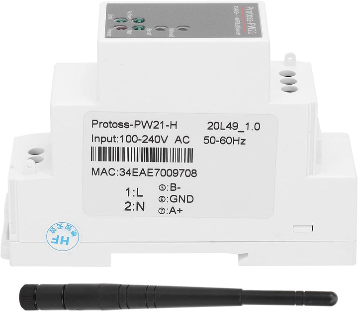 BOROCO RS485 to Ethernet/WLAN Converter, rs485 Wlan bridge,Modbus für ECos mit Antenne PW21-H AC 100