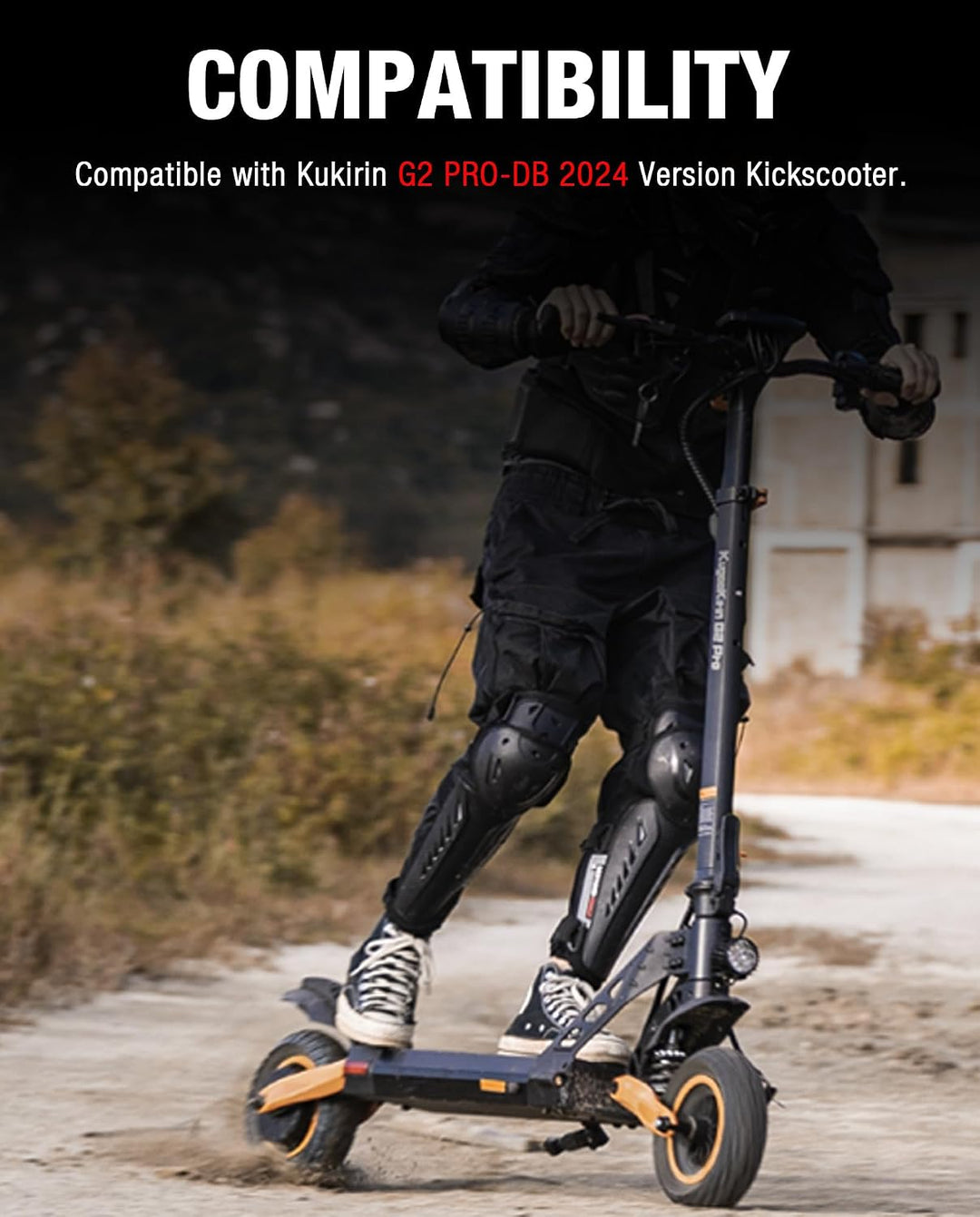 Seitenfussstütze passend für Kukirin G2 Pro E-Scooter, Parkständer aus Aluminiumlegierung, Original