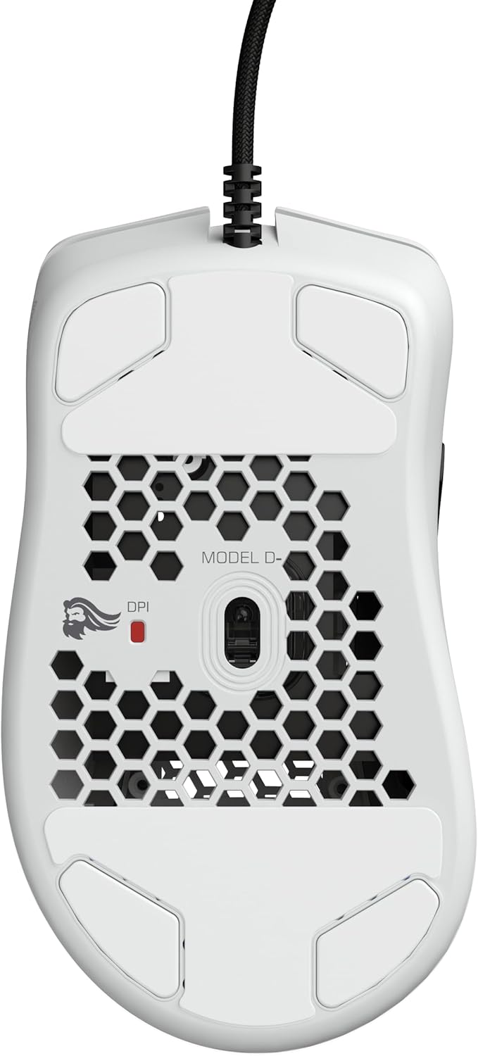 Glorious Gaming Model D- (Minus) Wired Gaming Mouse – superleichtes Wabendesign mit 61 g, RGB-Beleuc