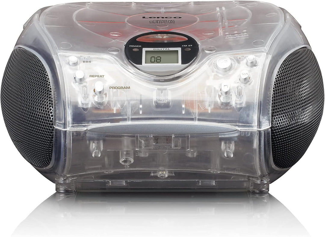 Lenco SCD-24 - CD-Player für Kinder - CD-Radio - Stereoanlage - Boombox - UKW Radiotuner - Titel Spe
