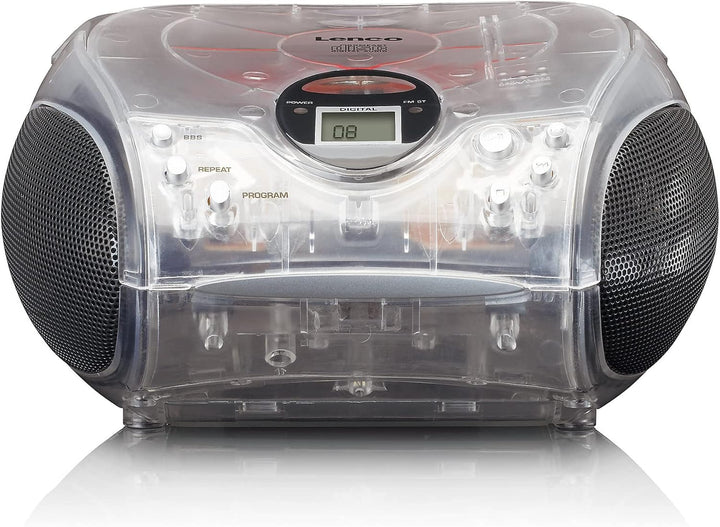 Lenco SCD-24 - CD-Player für Kinder - CD-Radio - Stereoanlage - Boombox - UKW Radiotuner - Titel Spe