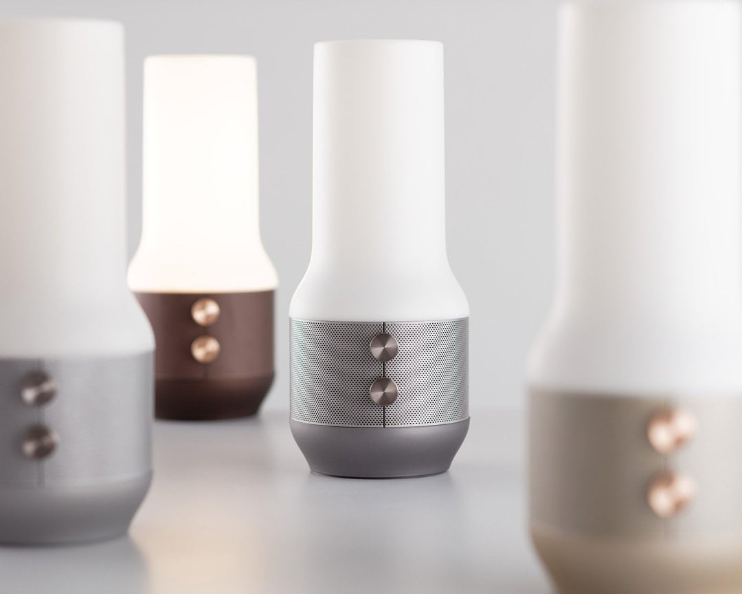 Lexon TERRACE, Bluetooth-Speaker, Leuchte und Powerbank, braun, braun