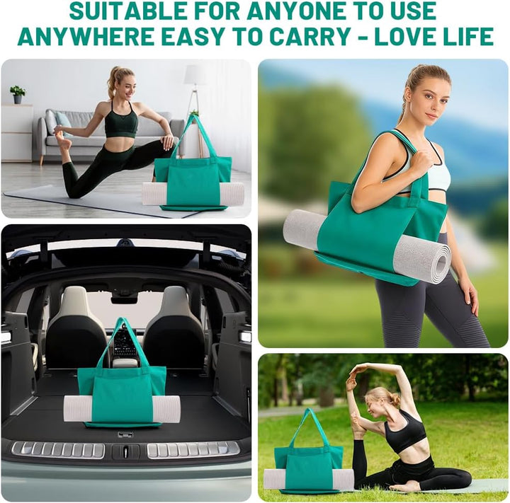 Yogatasche, Sporttasche Damen & Herren, Wasserdicht Gym Tasche, Yogamatte Tasche mit Nassfach & Klet