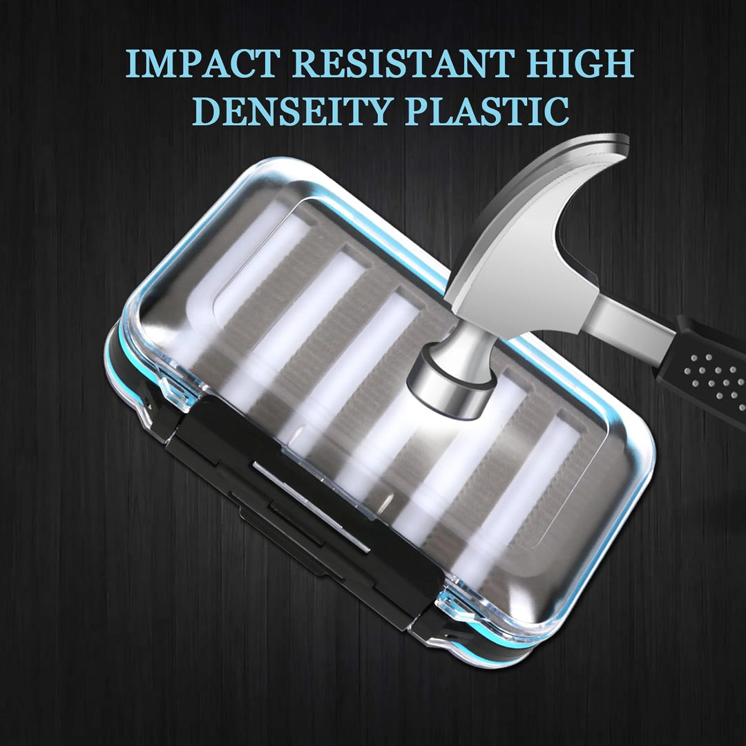 Maximumcatch Zweiseitige wasserdichte Fliegenbox mit Schlitz Foam Fliegenfischen Box in 4 Grössen (S