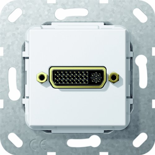 Gira 564503 DVI Kabelpeitsche Einsatz, reinweiss