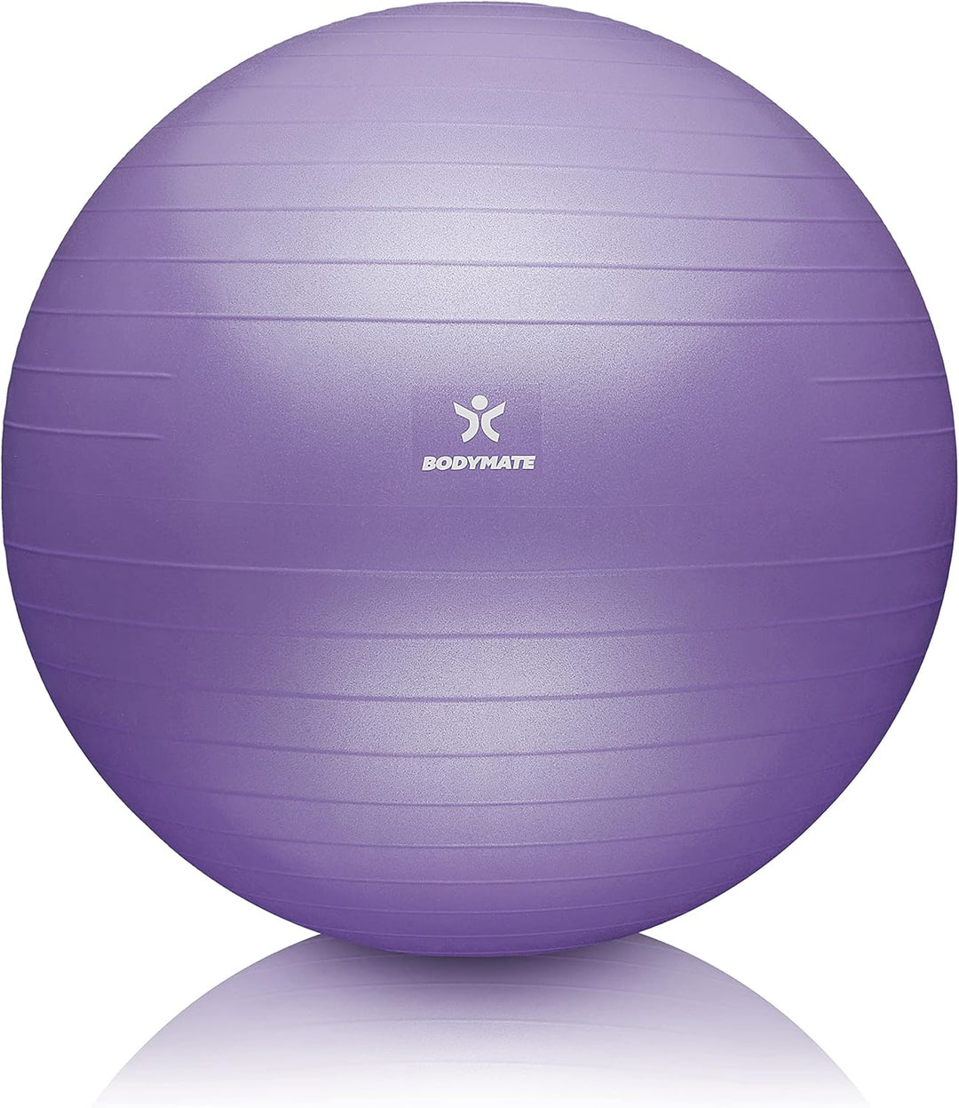 BODYMATE Gymnastikball Sitzball Trainingsball mit GRATIS E-Book inkl. Luft-Pumpe, Ball für Fitness,
