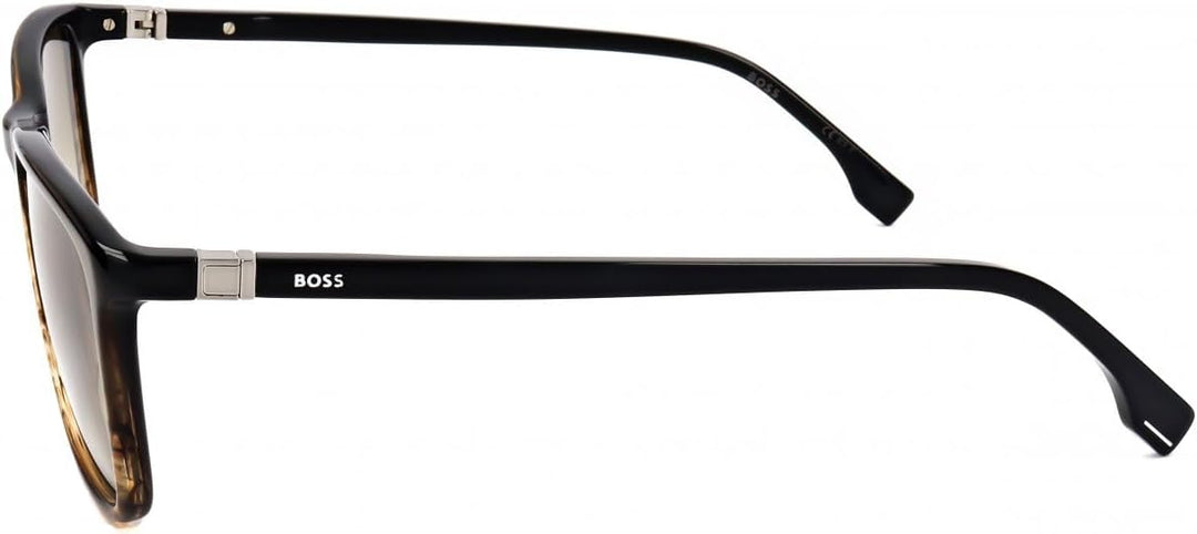 BOSS HUGO 1434/S Brille, Brown Horn, 56 für Herren, Braun/Horn