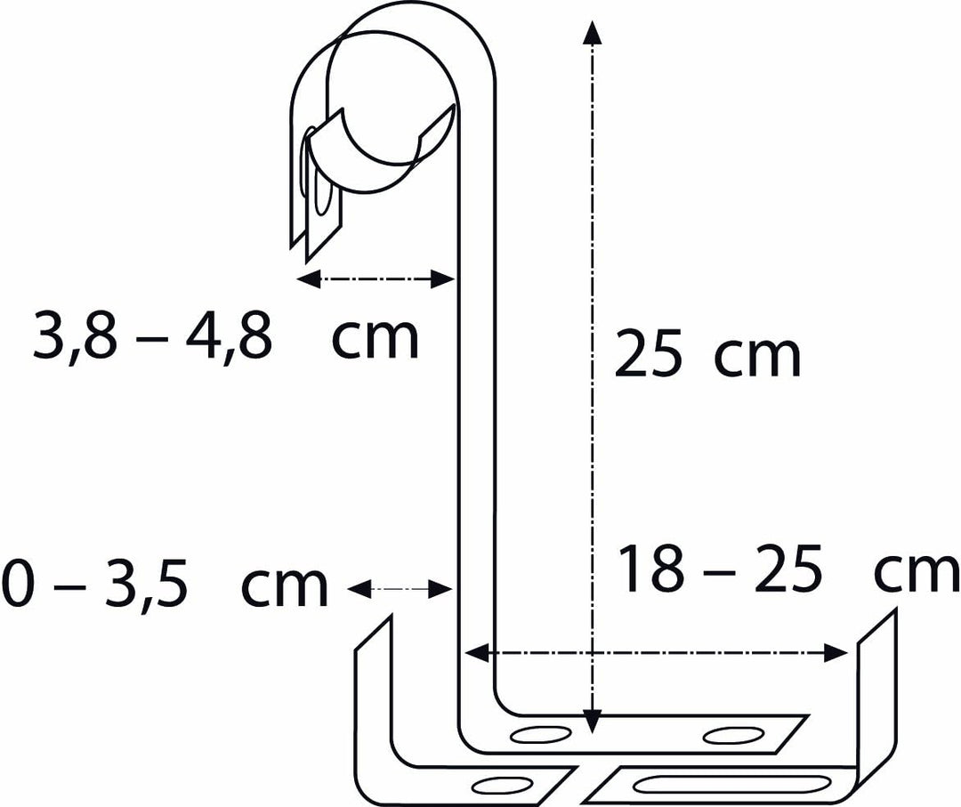 Alba Krapf Blumenkastenhalter Satz verz. Blumenkasten-Halter (RR-3V), Silber