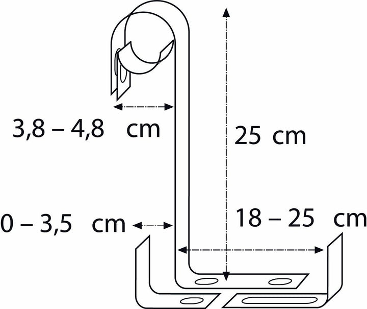 Alba Krapf Blumenkastenhalter Satz verz. Blumenkasten-Halter (RR-3V), Silber
