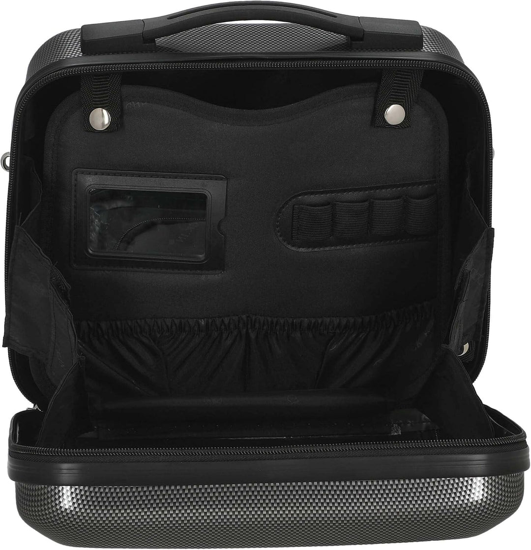 Check in Damen Kosmetikkoffer London 2.0 Reisezubehör- Kosmetiktasche 33 cm Carbon / Schwarz, 33 cm
