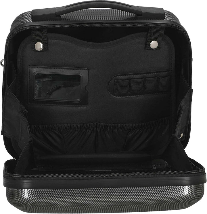 Check in Damen Kosmetikkoffer London 2.0 Reisezubehör- Kosmetiktasche 33 cm Carbon / Schwarz, 33 cm