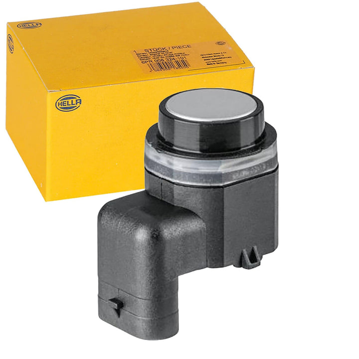 HELLA 6PX 358 141-841 Sensor, Einparkhilfe - 3-polig - gesteckt - überlackierbar - mit Befestigungsr