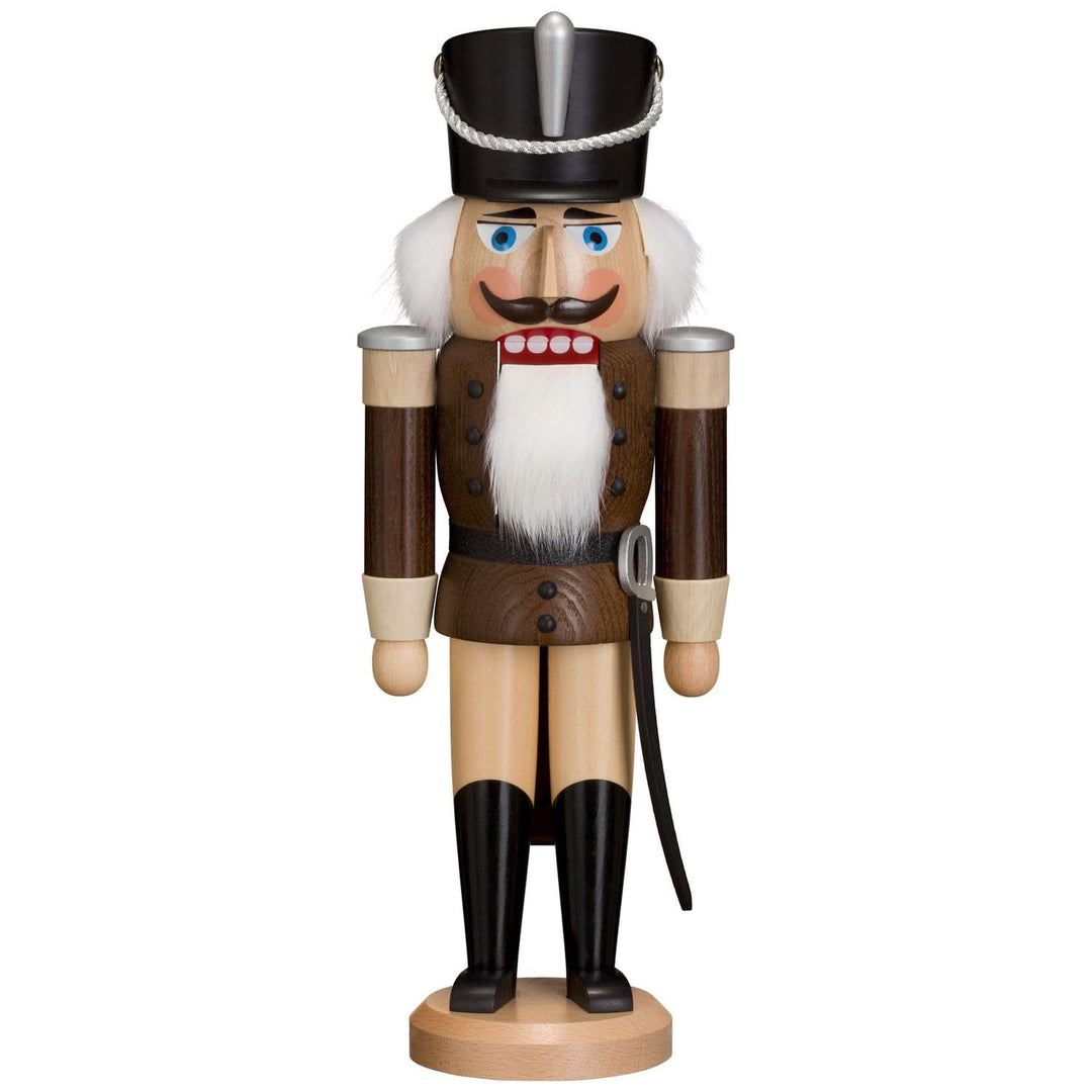 Seiffener Volkskunst | Nussknacker aus dem Erzgebirge | Husar mit Säbel 37 cm | Nussknacker Deko Fig