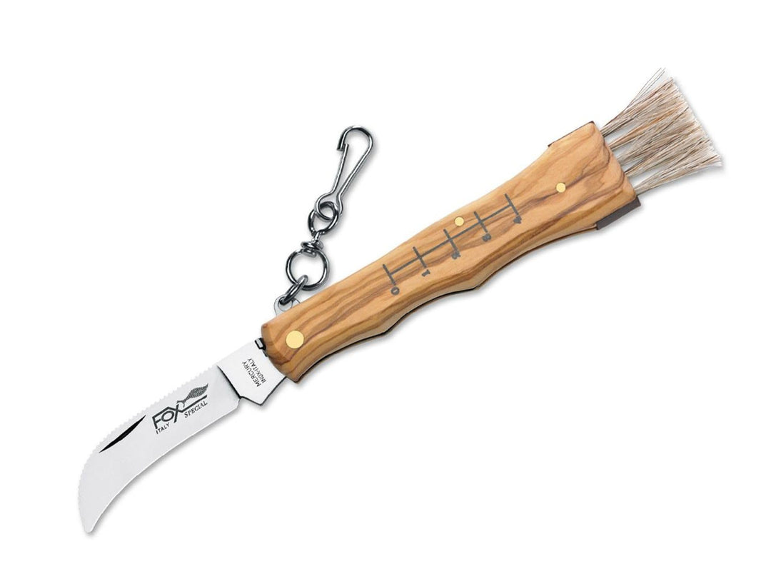 Fox Knives Herren Funghi Olive Taschenmesser, Braun, One Size