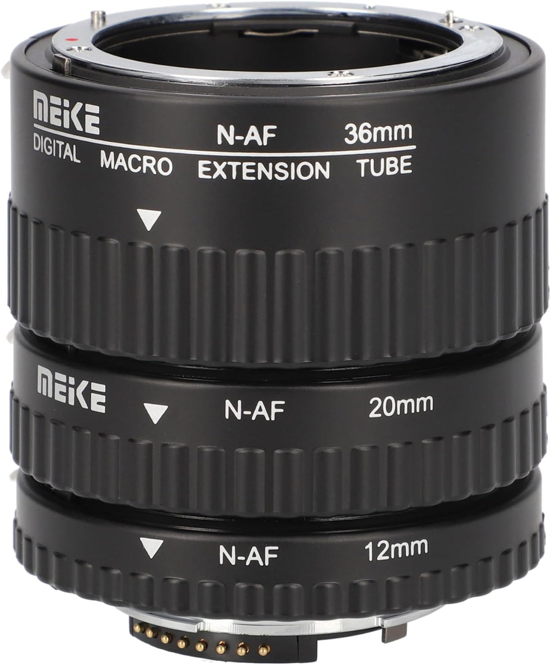 Khalia-Foto AF Autofokus Zwischenringe für Nikon SLR Kameras, Automatik-Zwischenringe (Metall), 1080