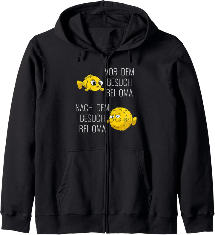 Lustiges Oma Beste Köchin Fisch Geschenk Kapuzenjacke