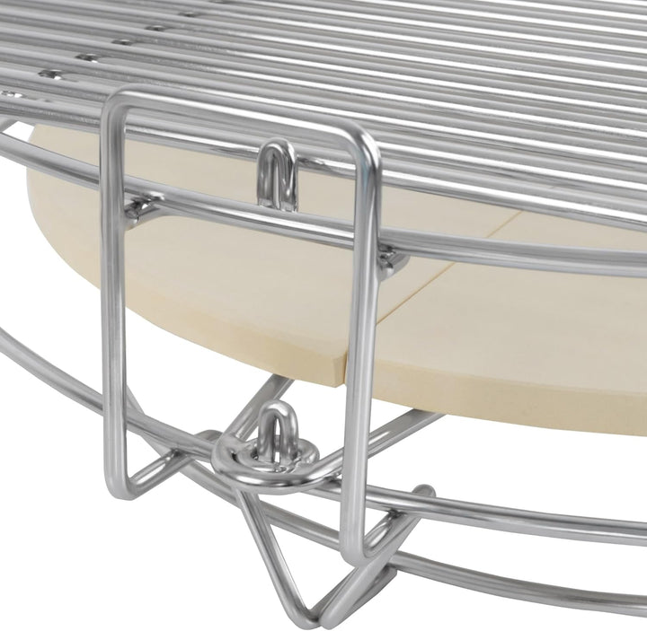 BBQ-Toro flexibles Kochsystem für Kamadogrill Ø 52 cm | Edelstahl Grillaufsatz 3 Ebenen mit Grillros