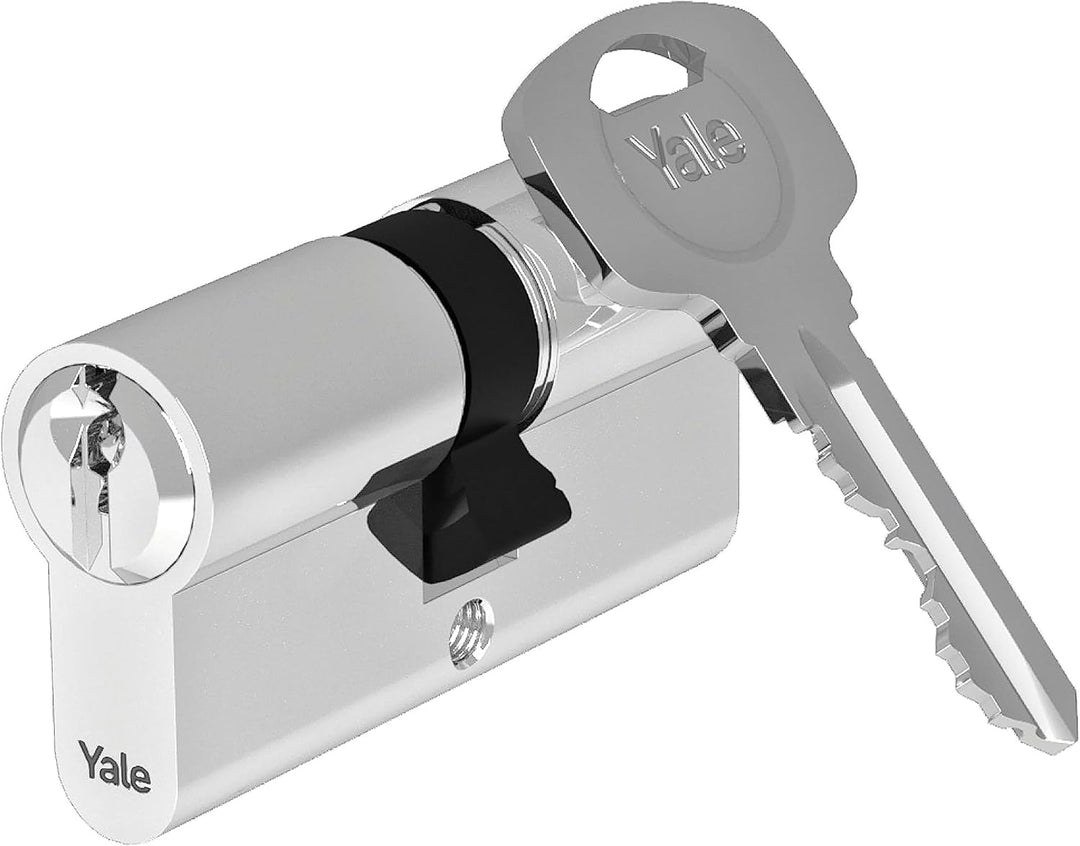 Yale YC051KD305003N1 YC051 Zylinder für Schloss, vernickelt, Doppio cilindro vertikalschlüssel doppi