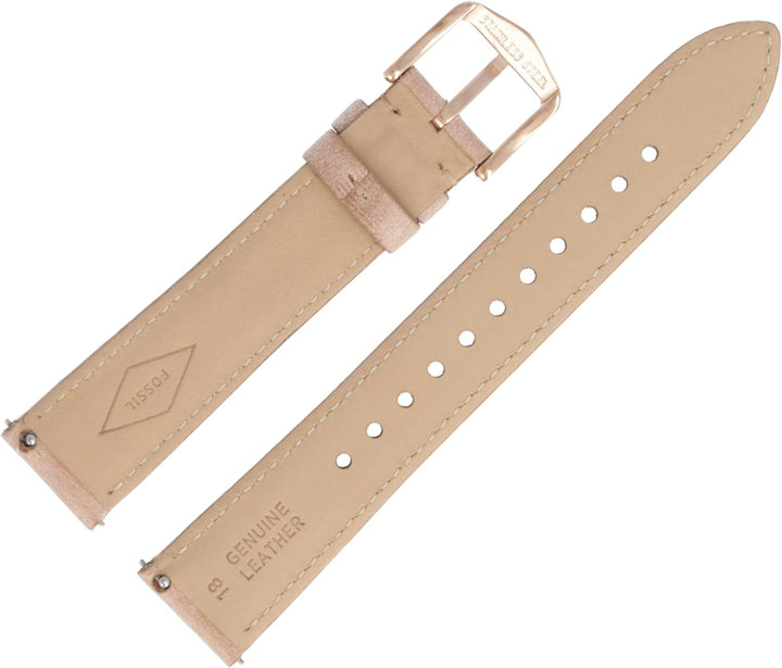 Fossil Uhrenarmband 16 mm Leder Beige ES-4007 | LB-ES4007, Gurt, Gurt
